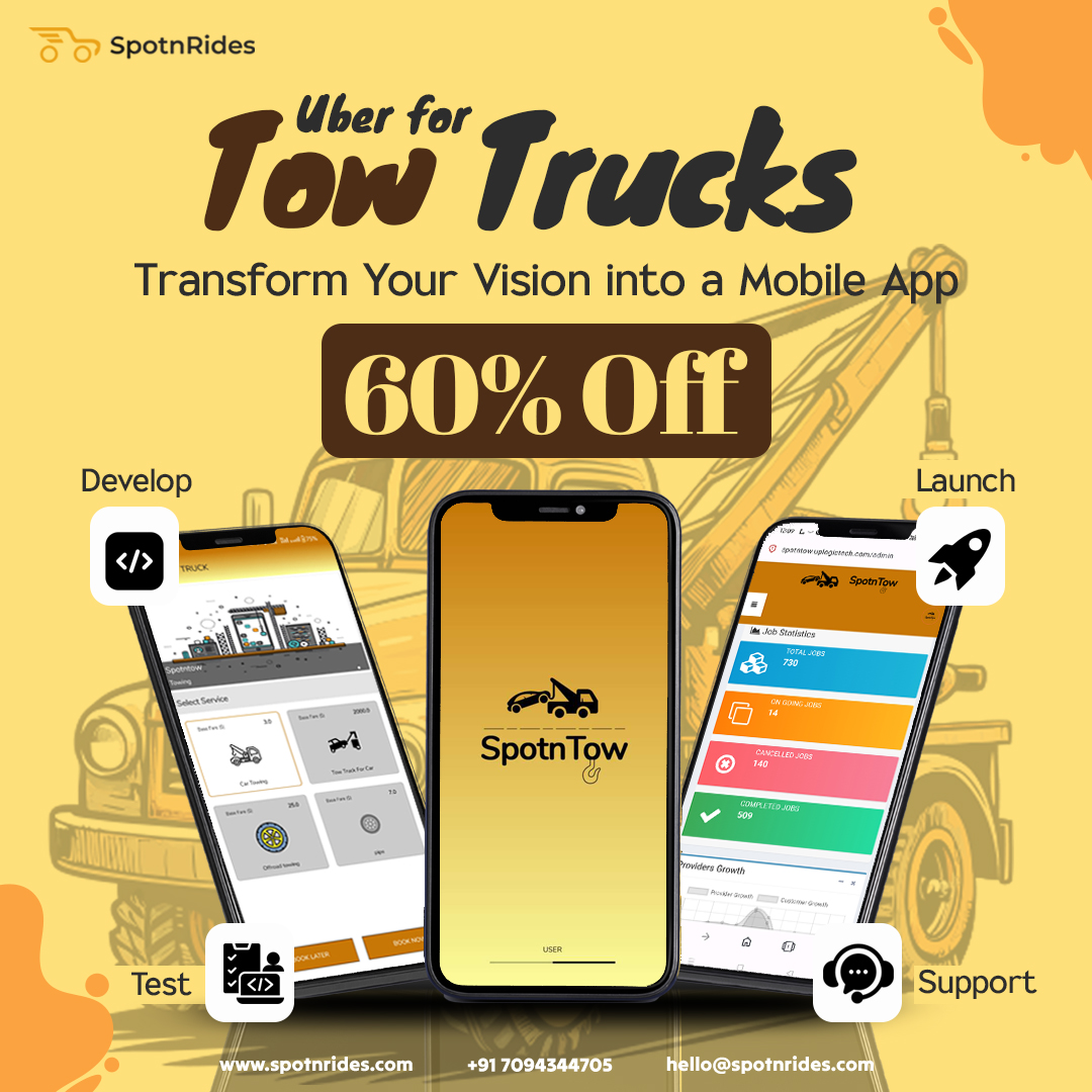 Create a Tow Truck App Development With Uber-Like Features