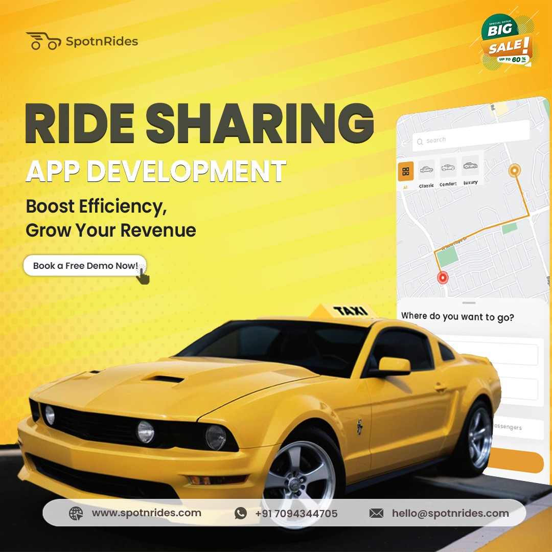 Taxi App Development Solutions for Modern Entrepreneurs - SpotnRides!